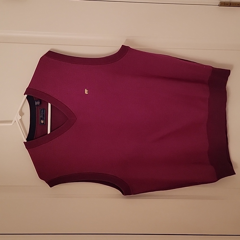 Jack Nicklaus Burgundy Golf Vest, Size M, EUC